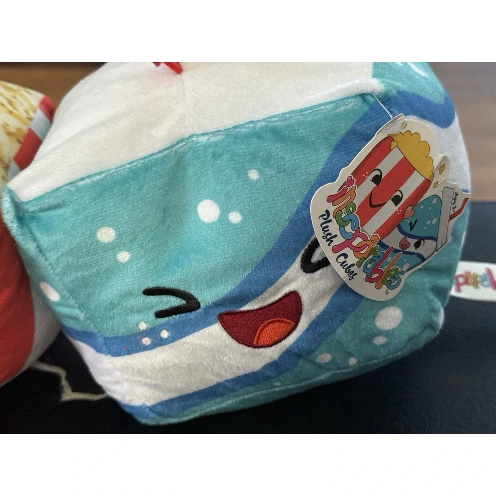 Popcorn‎ & Drink Inseparables Plush Magnetic Cubes
